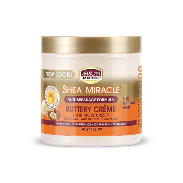 African Pride Shea Miracle Buttery Cream 6oz