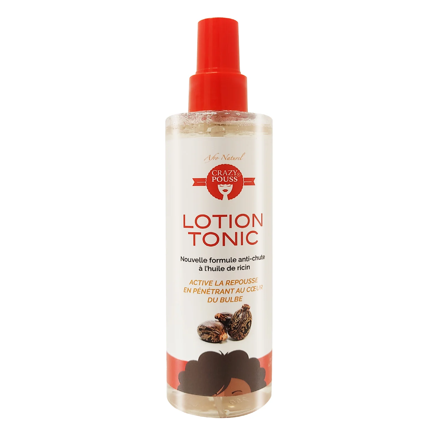 Crazy Pouss Lotion Tonic Spray Huile de Ricin 250ml