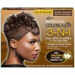Luster’s Pink Shortlooks 3-N-1 Color Relaxer Kit (Brown)