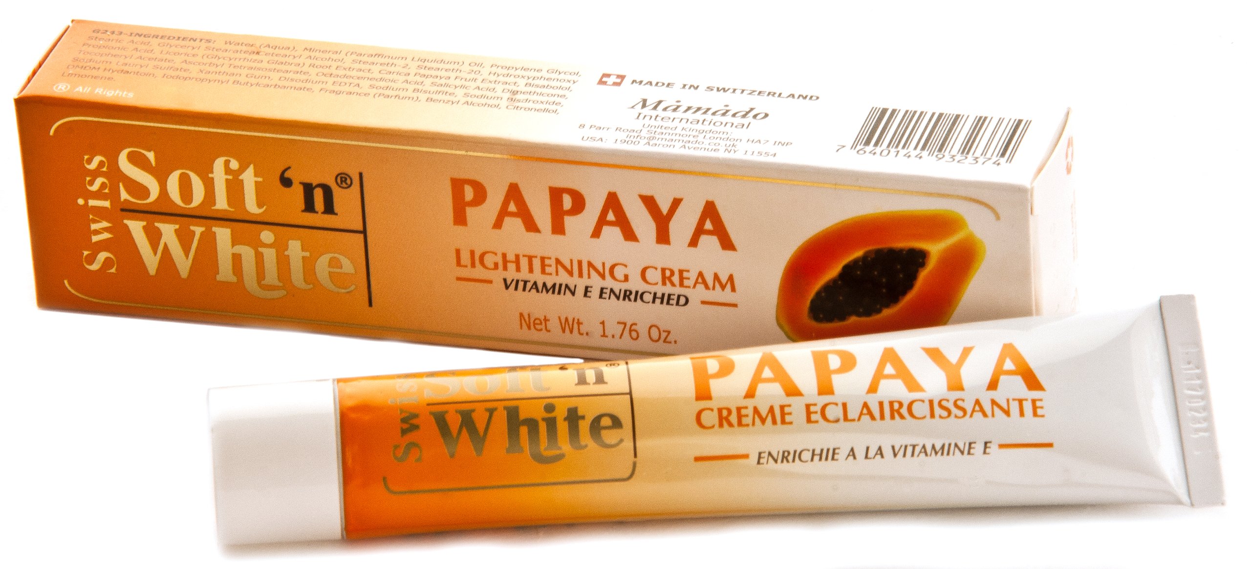 Soft'n White Papaya Cream Eclaircissant 50g